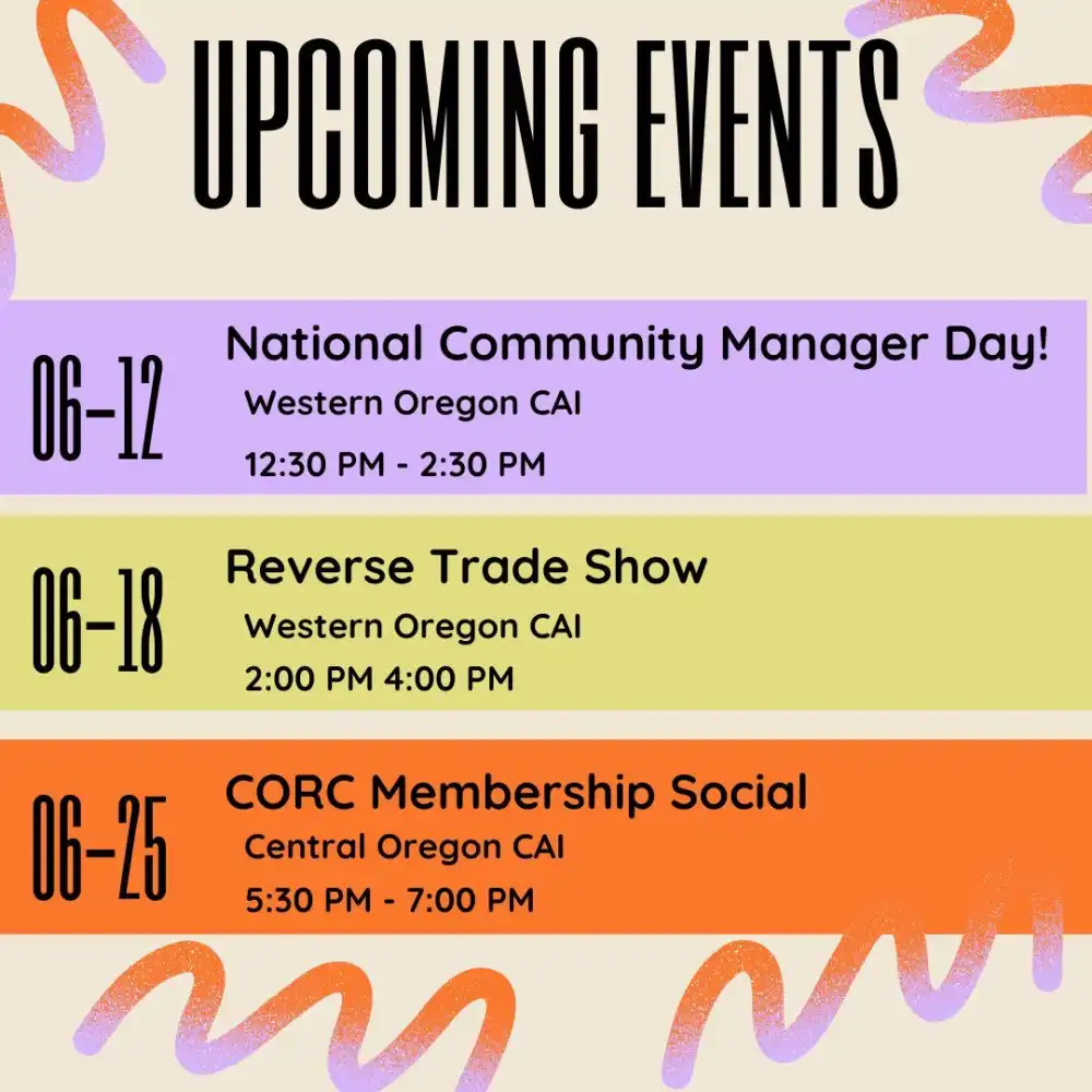 Upcoming Events Cai